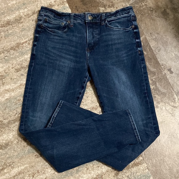 Men’s- EXPRESS Dark Washed Skinny Jeans (34x34) - Picture 2 of 8